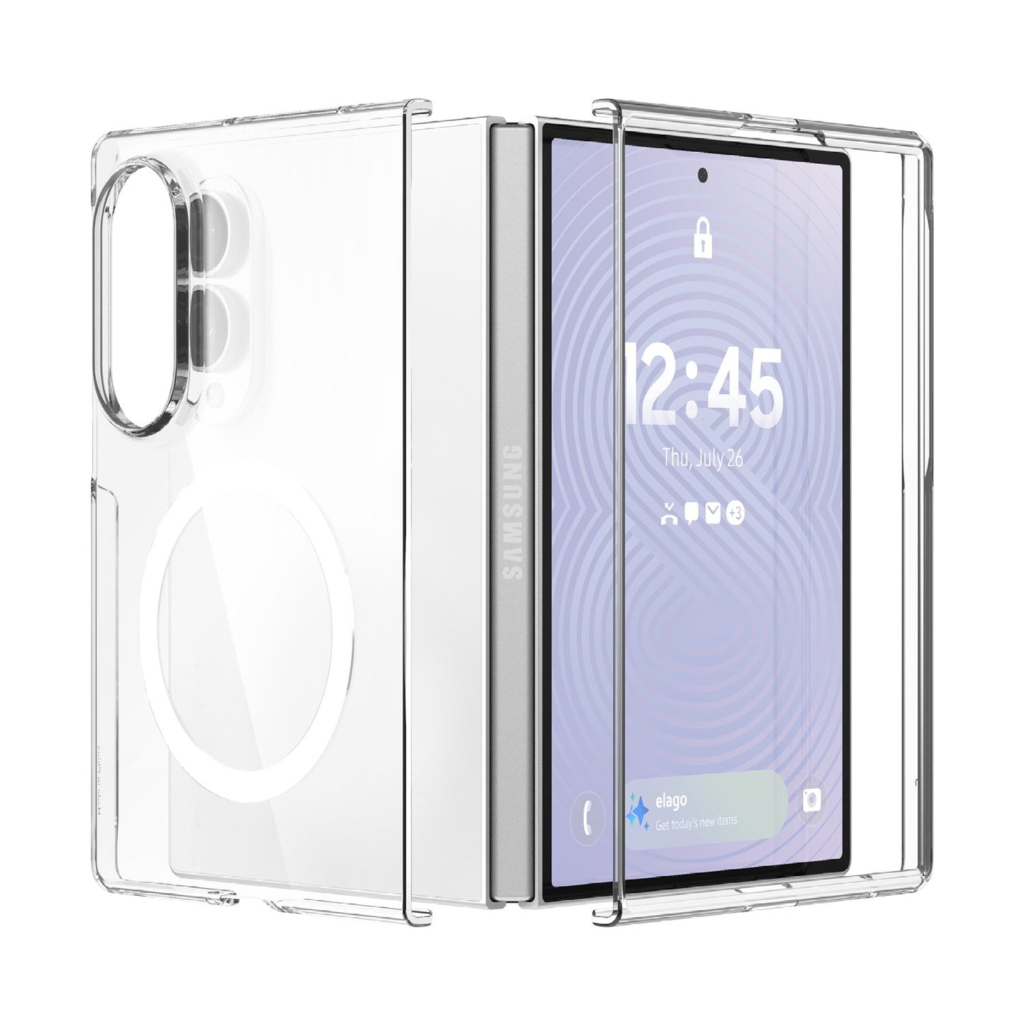 Elago Magnetic PC Case For Galaxy Z Fold 8 - Transparent
