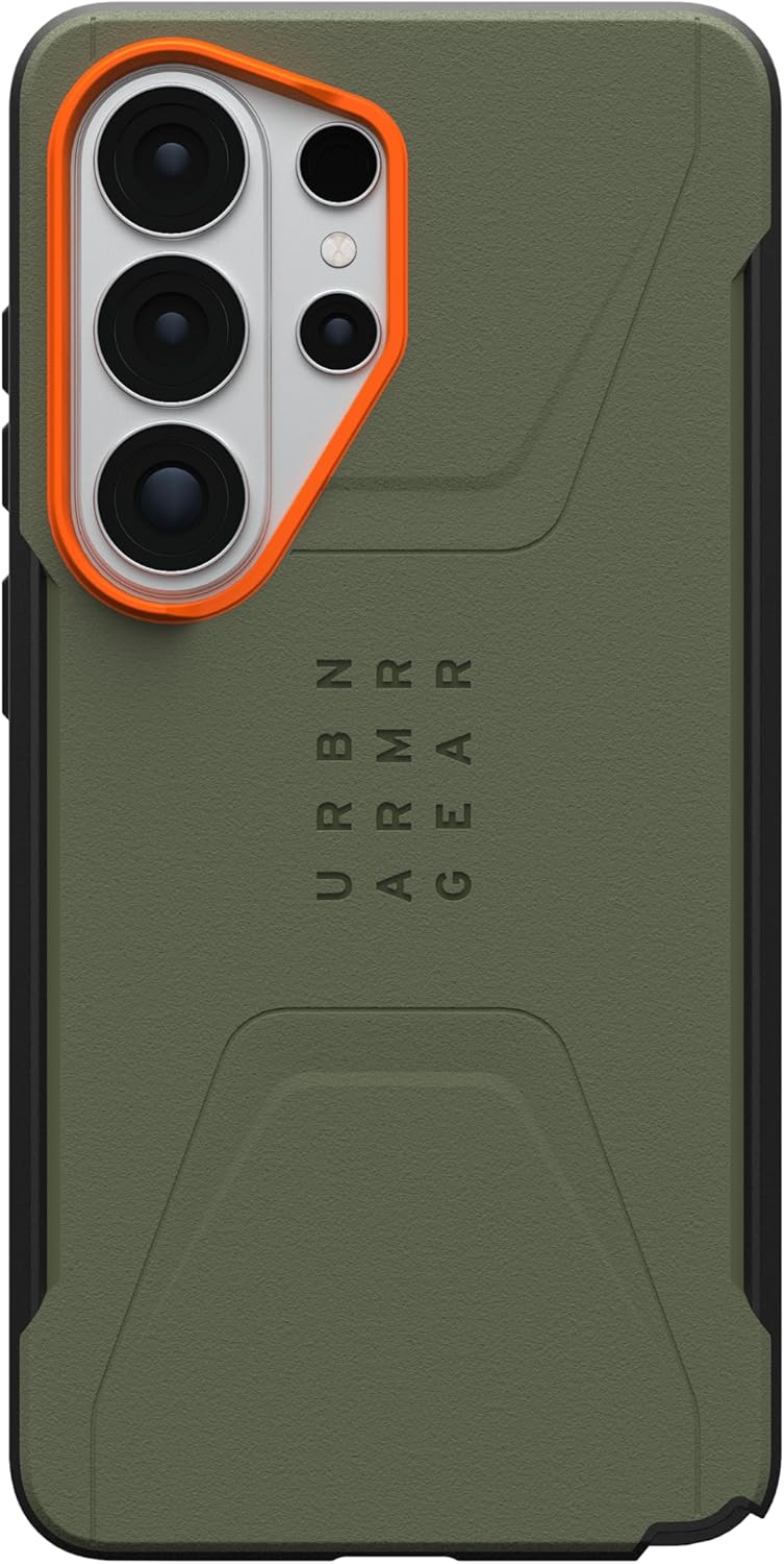 UAG Civilian With Magnet Case For Samsung Galaxy S26 Ultra - Olive Drab/Orange