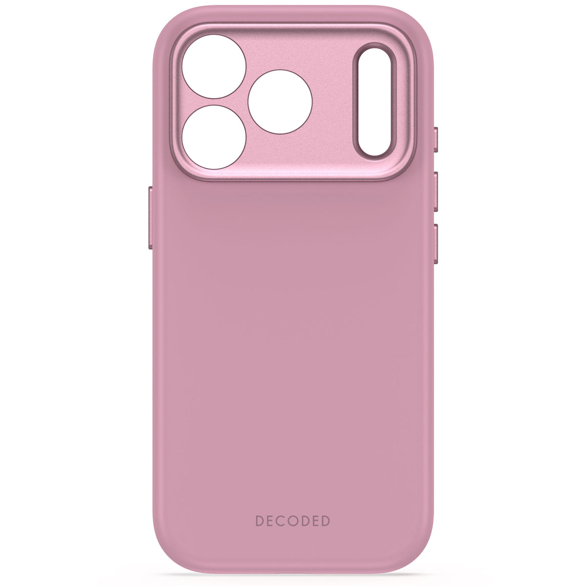 Decoded AntiMicrobial Silicone Backcover Case For Apple iPhone 18 Pro Max / Apple iPhone 17 Pro Max - Rose Quartz