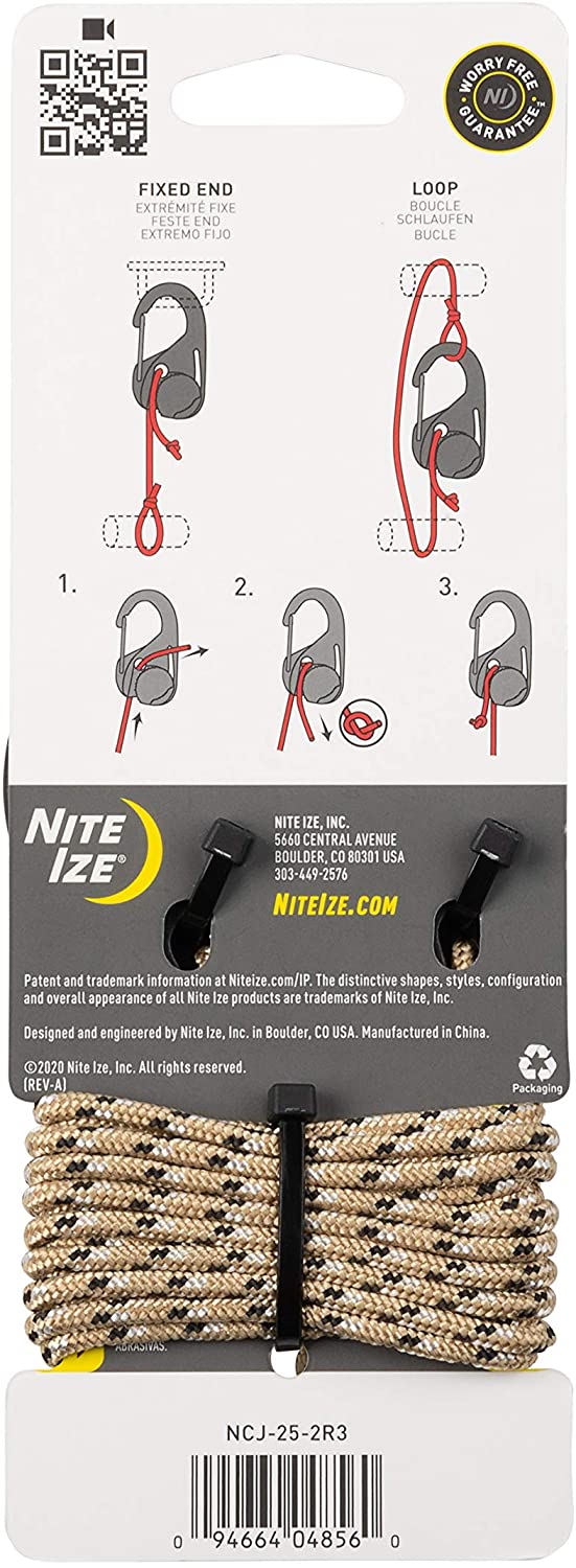 Niteize Camjam® Cord Tightener - 2 Pack With 8 Ft. Rope