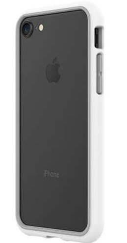 RHINOSHIELD Crash Guard Bumper Case - Apple iPhone SE/7/8 / White Accessories > Mobiles & Tablets > Mobiles > Covers &