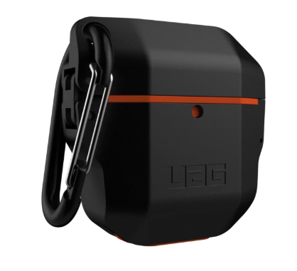 UAG Apple Airpods Hardcase Case - Black/Orange
