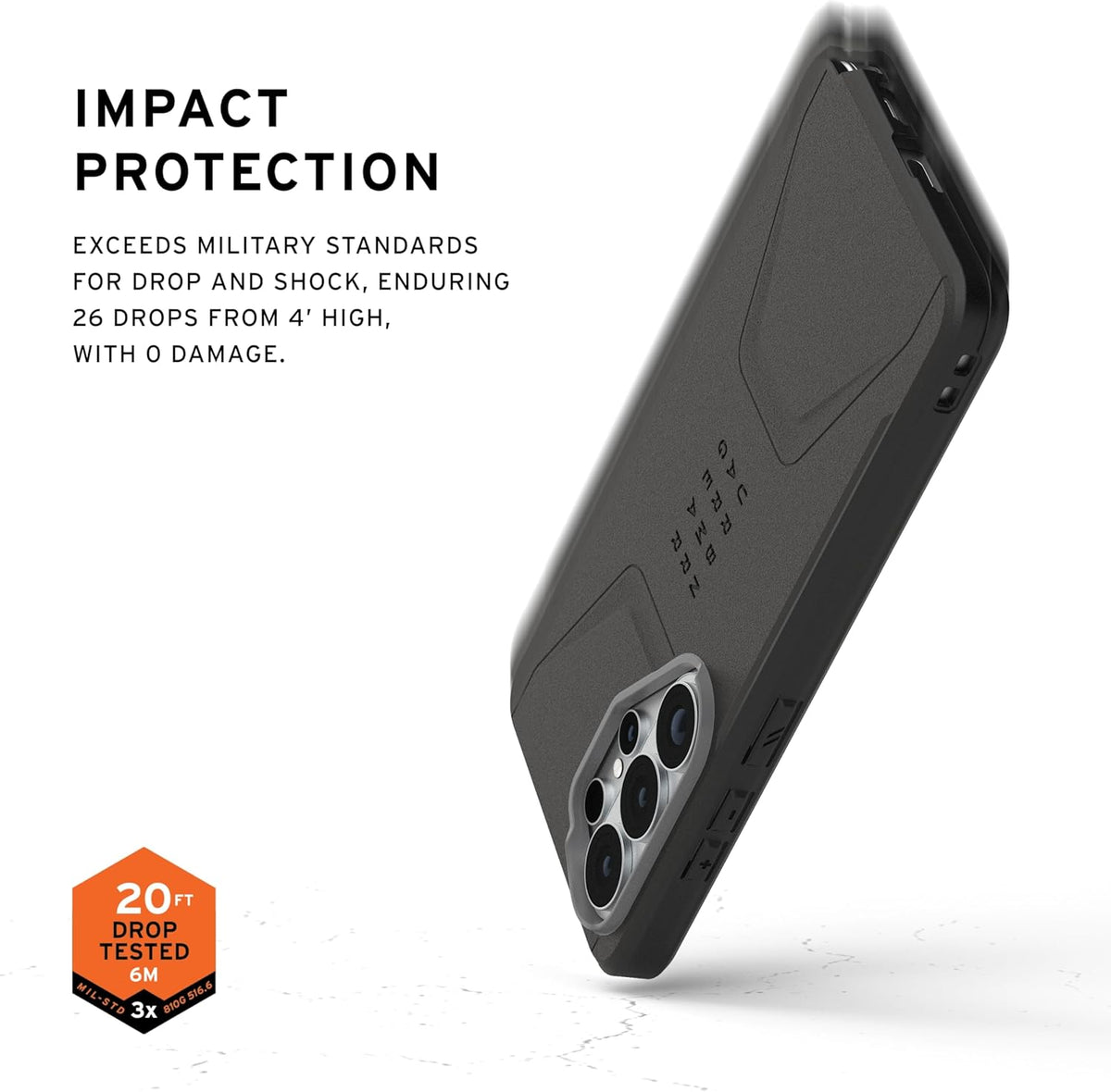 UAG Civilian With Magnet Case For Samsung Galaxy S26 Ultra - Black