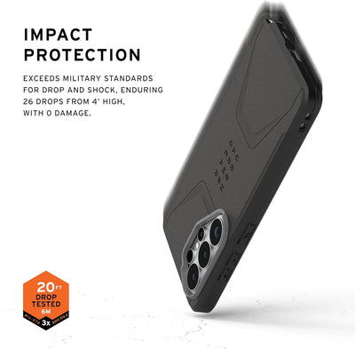 UAG Civilian With Magnet Case For Samsung Galaxy S26 Ultra - Black