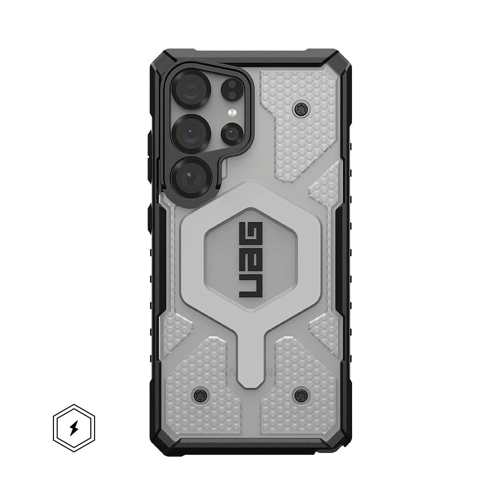 UAG Samsung Galaxy S25 Ultra Pathfinder Clear MagSafe Case - Ice/Silver