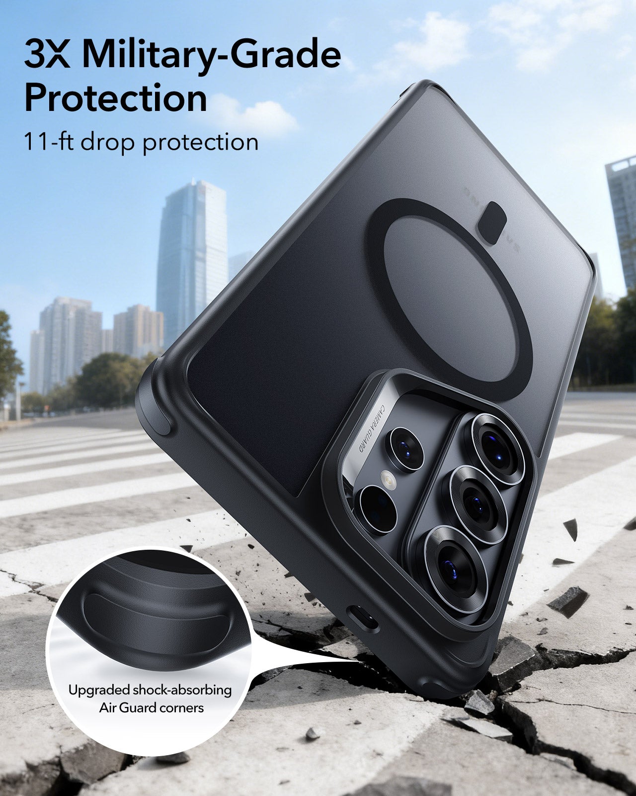 ESR Classic Hybrid Case For Samsung Galaxy S26 Ultra - Frosted Black