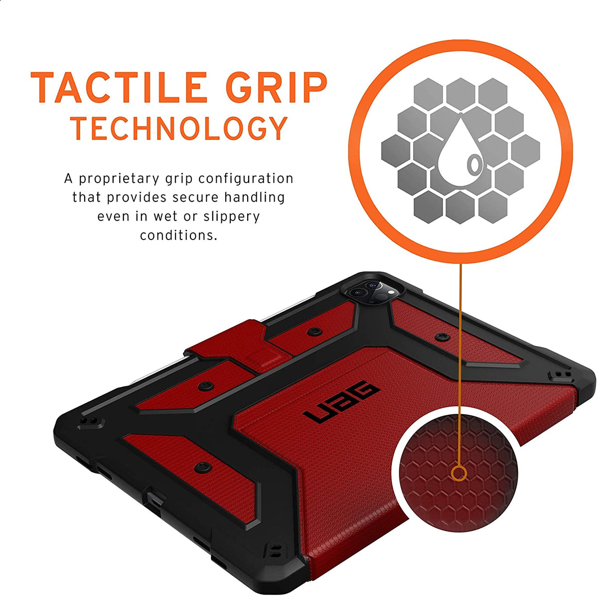 UAG Ipad Pro 12.9 (3Rd/4Th Gen) 2018 & 2020 Metropolis Case - Magma