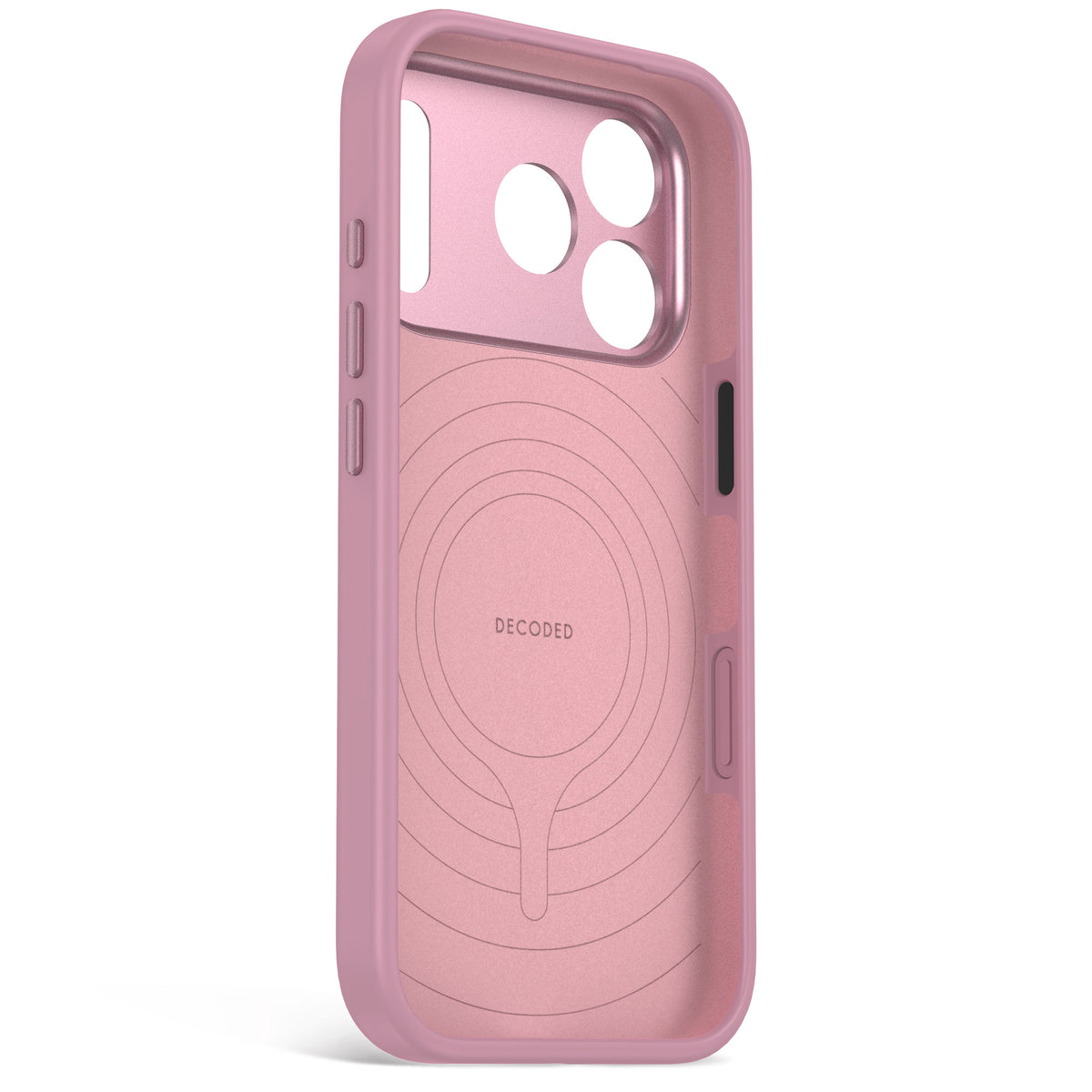 Decoded AntiMicrobial Silicone Backcover Case For Apple iPhone 18 Pro Max / Apple iPhone 17 Pro Max - Rose Quartz