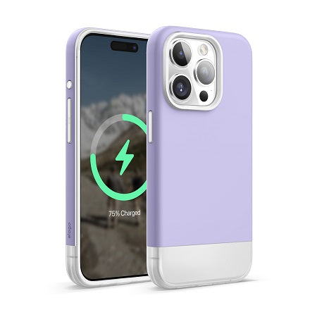 Elago iPhone 15 Pro Magsafe Glide Case - Purple / Transparent