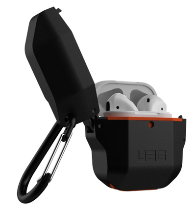 UAG Apple Airpods Hardcase Case - Black/Orange