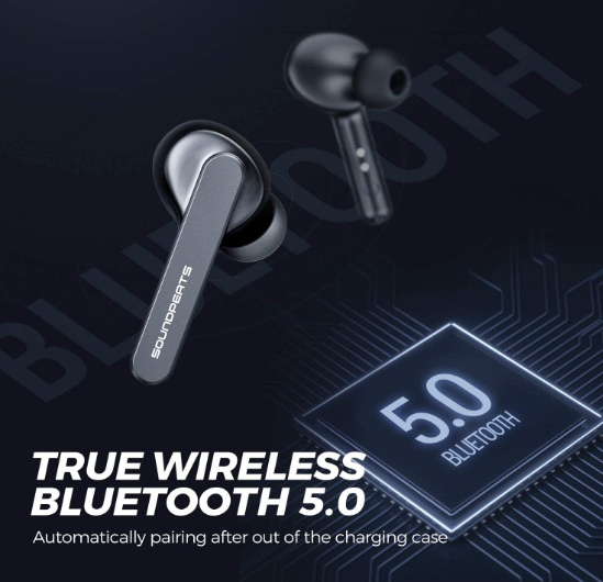 Soundpeats Truecapsule Wireless Earbuds - Black