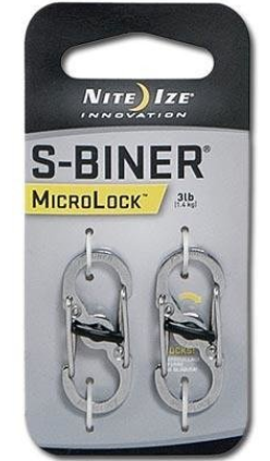 NiteIze S-Biner® MicroLock® Stainless Steel - Stainless / Pack Of 2