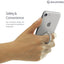 Sinjimoru Ringo Mini Phone Ring Holder & Finger Ring Stand 360 Rotation - Metallic Black