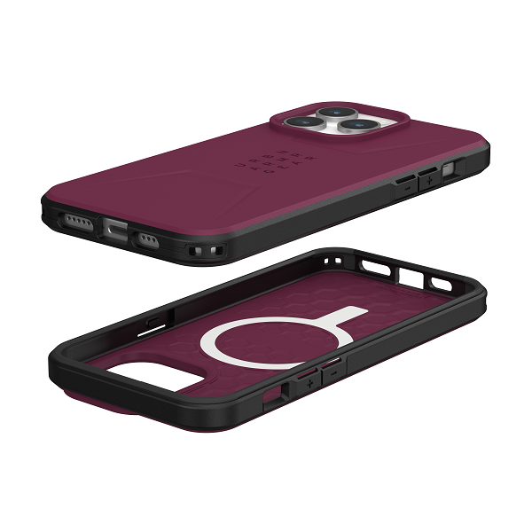 UAG Iphone 15 Pro Max Civilian Magsafe Case - Bordeaux