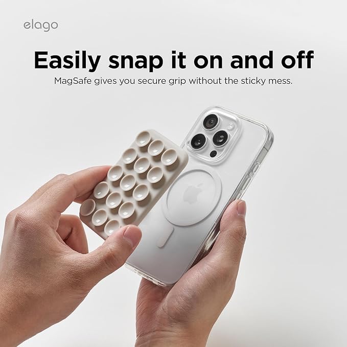 Elago Magnetic Suction Cup Mount - Stone