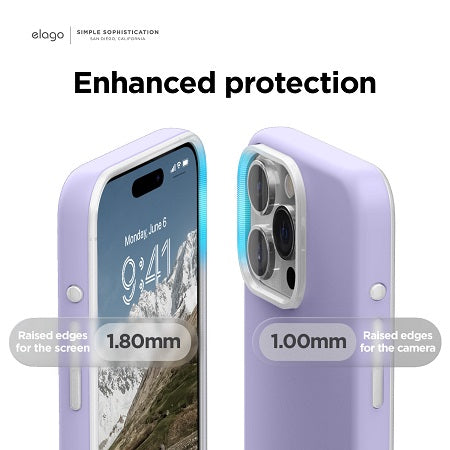 Elago iPhone 15 Pro Magsafe Glide Case - Purple / Transparent