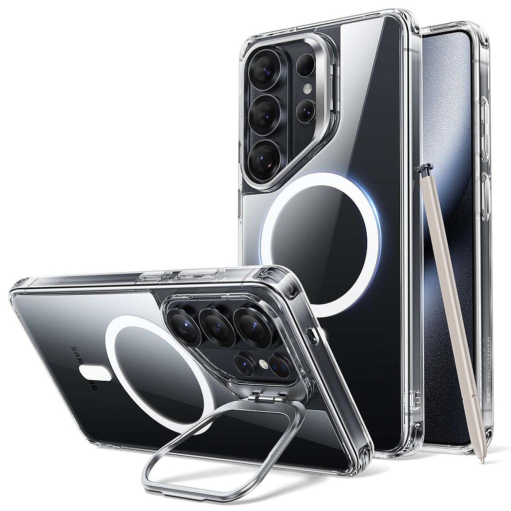 ESR Classic Hybrid Stash Stand Case For Samsung Galaxy S26 Ultra - Clear