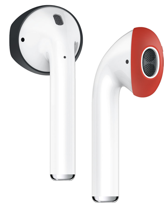 Elago Airpods 1&2 Secure Fit (2 Pairs) - Black/Red