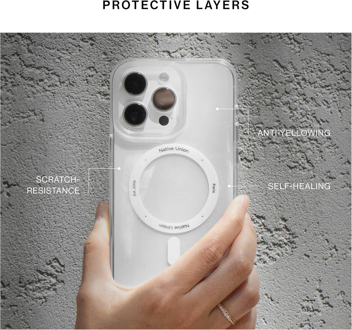 Native Union Iphone 16 Pro (Re) Clear Case - Transparent