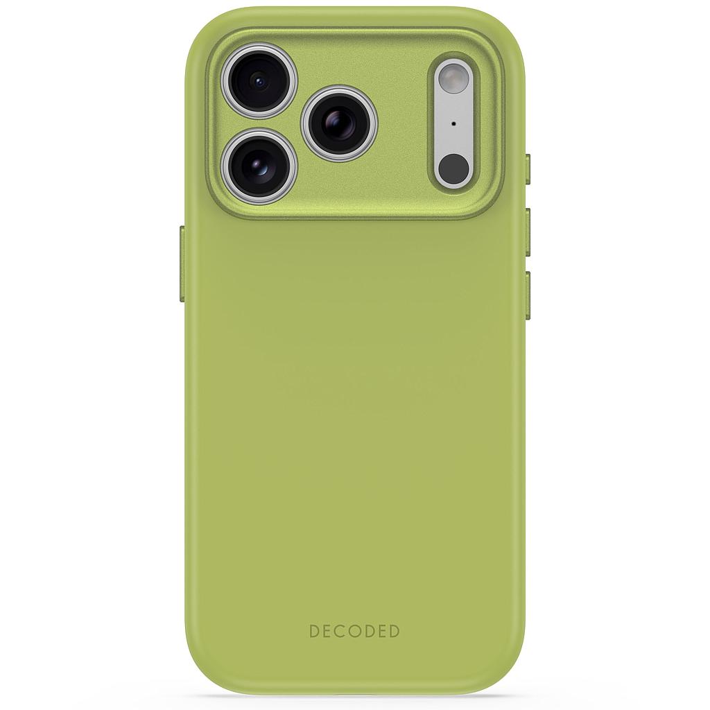 Decoded AntiMicrobial Silicone Backcover Case For Apple iPhone 18 Pro Max / Apple iPhone 17 Pro Max  - Moss Green