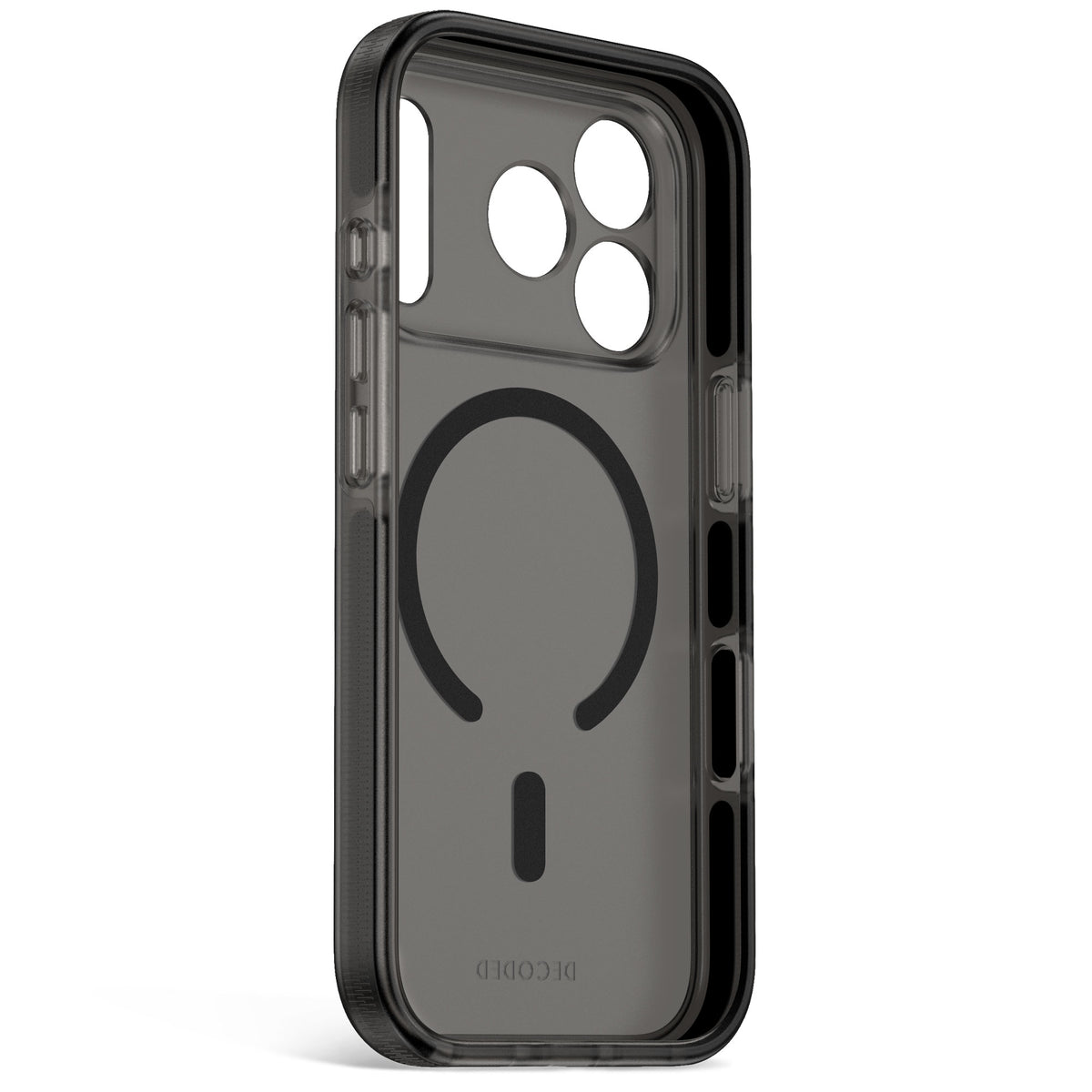 Decoded DropTec Transparent Backcover Case For iPhone 18 Pro Max / Apple iPhone 17 Pro Max - Frosted Black