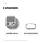 Elago AW5 Hang Case - Samsung Galaxy Buds 4 / 4 Pro / Light Gray