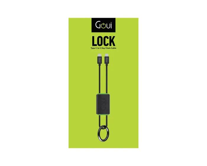 GOUI Lock Key Chain Cable - USB-C / Black