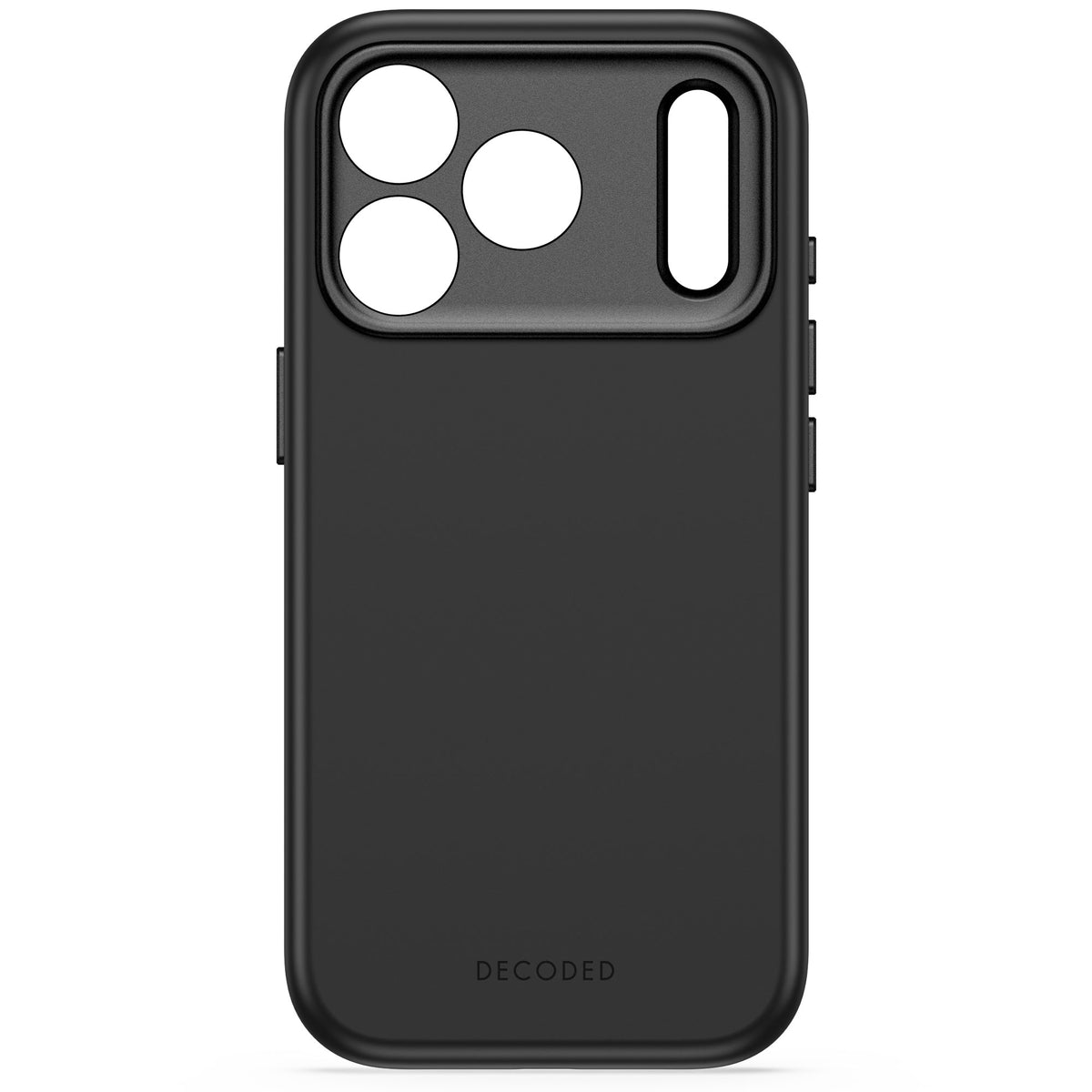 Decoded AntiMicrobial Silicone Backcover Case For Apple iPhone 18 Pro / Apple iPhone 17 Pro - Carbon Black