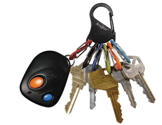 NiteIze KeyRack - S-Biner® - Black/Plastic S-Biners®