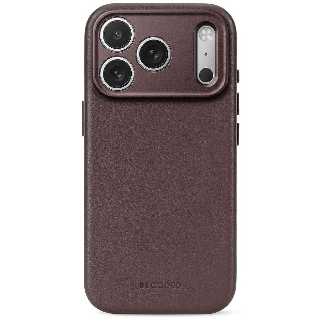 Decoded Leather Backcover Case For Apple iPhone 18 Pro / Apple iPhone 17 Pro - Chocolate Brown