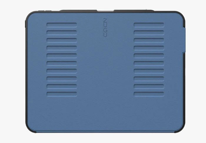 Bundle Offer - ZUGU iPad Pro 11 Gen 5/6 (2024-2025) Case - Slate Blue + Rain Design mStand Tablet Plus iPad Stand - Silver
