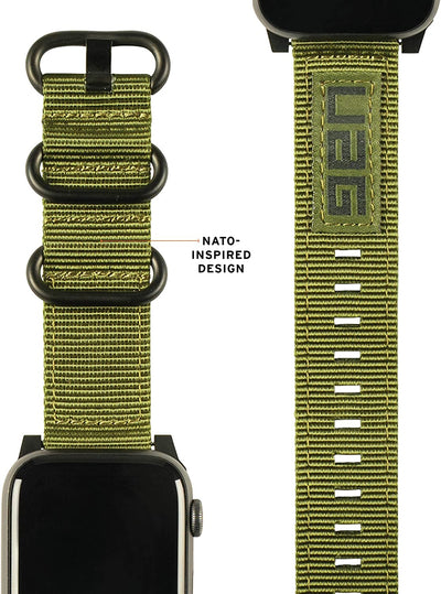 UAG Apple Watch 45Mm/44Mm/42Mm/Ultra Nato Strap - (Warehouse Packed) - Olive Drab
