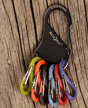 NiteIze KeyRack - S-Biner® - Black/Plastic S-Biners®