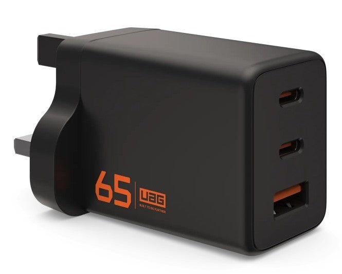 UAG Wall Charger SRGE 65W 3Port UK - Black