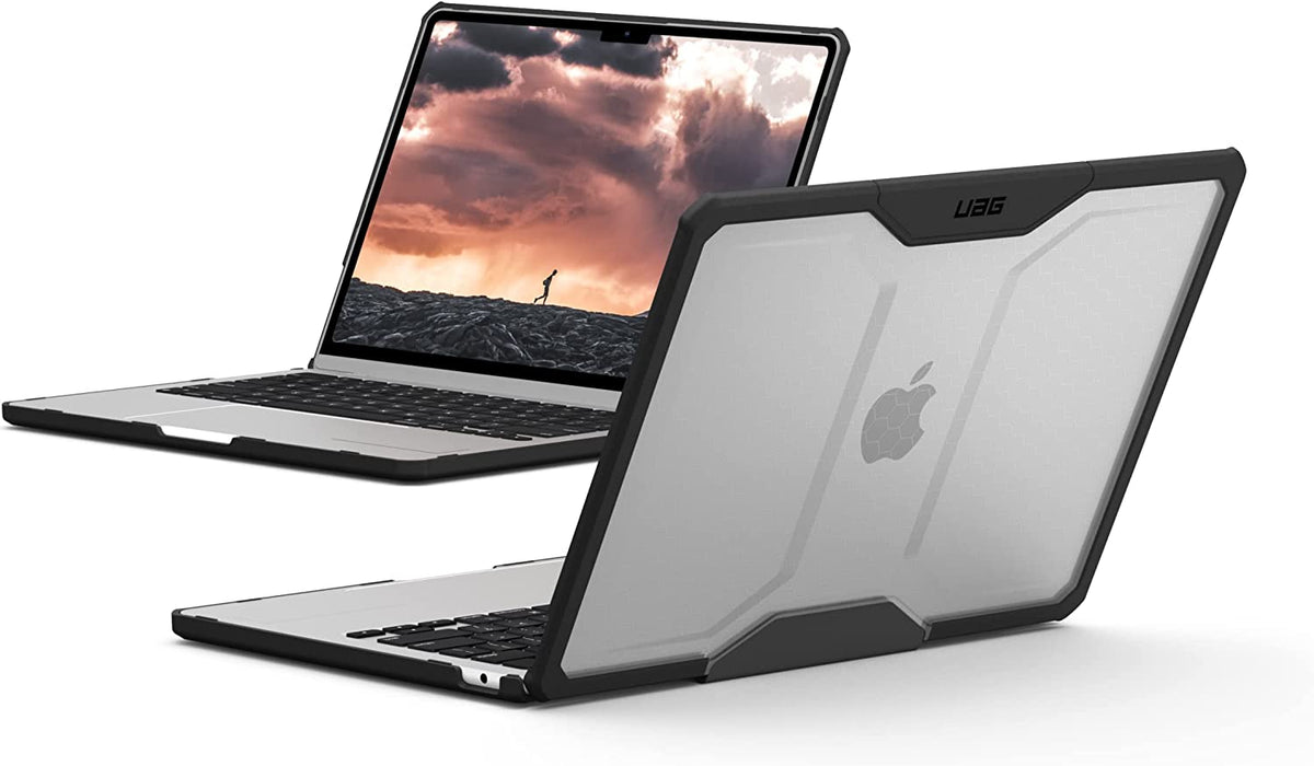 UAG Macbook Air 13" M2/M3/M4 (2022-) Plyo Case - Ice/Black