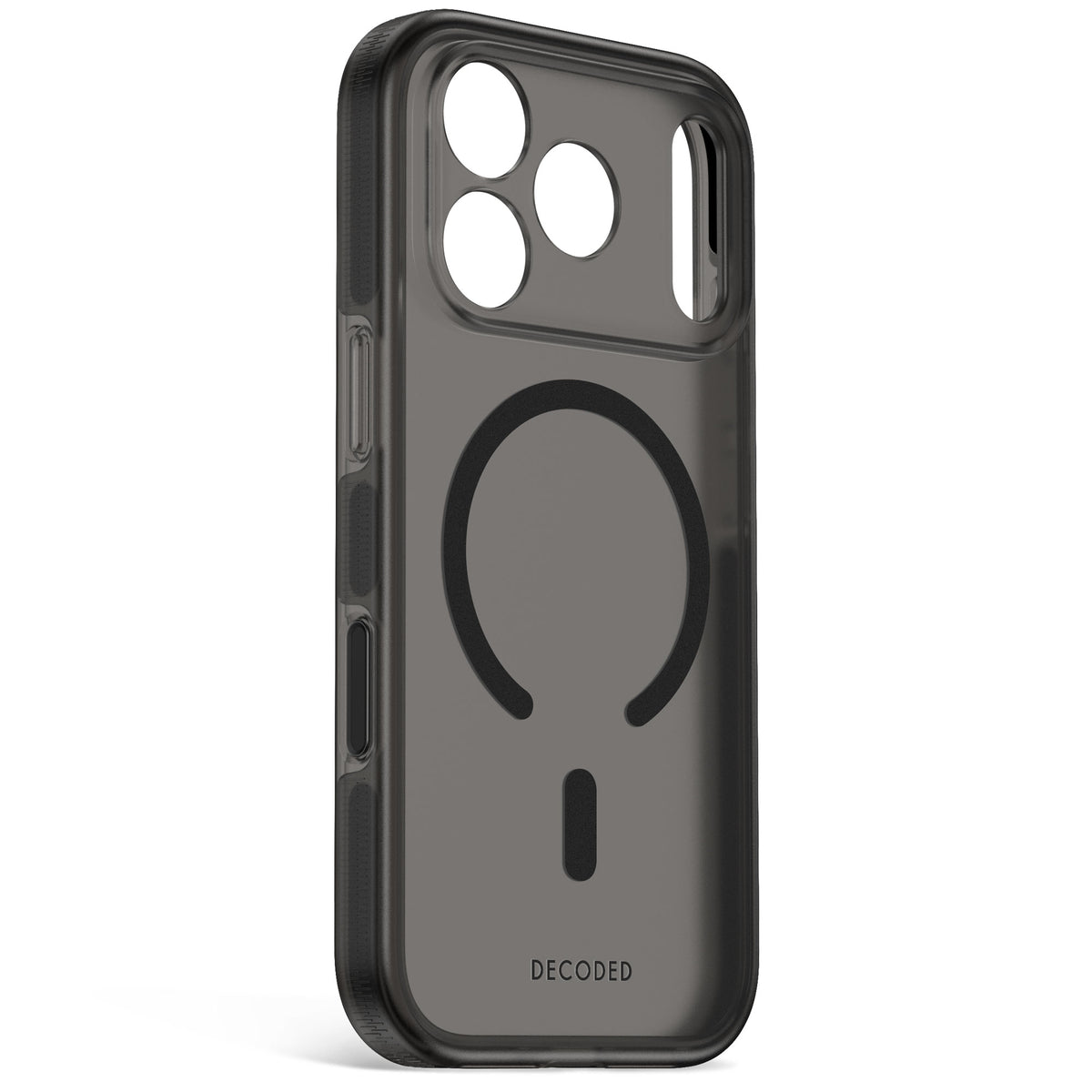 Decoded DropTec Transparent Backcover Case For iPhone 18 Pro Max / Apple iPhone 17 Pro Max - Frosted Black