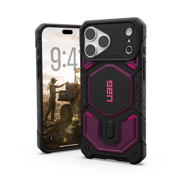 UAG Monarch Pro Magsafe Case For Apple iPhone 18/Apple iPhone 17 Pro Max - Deep Purple Synth