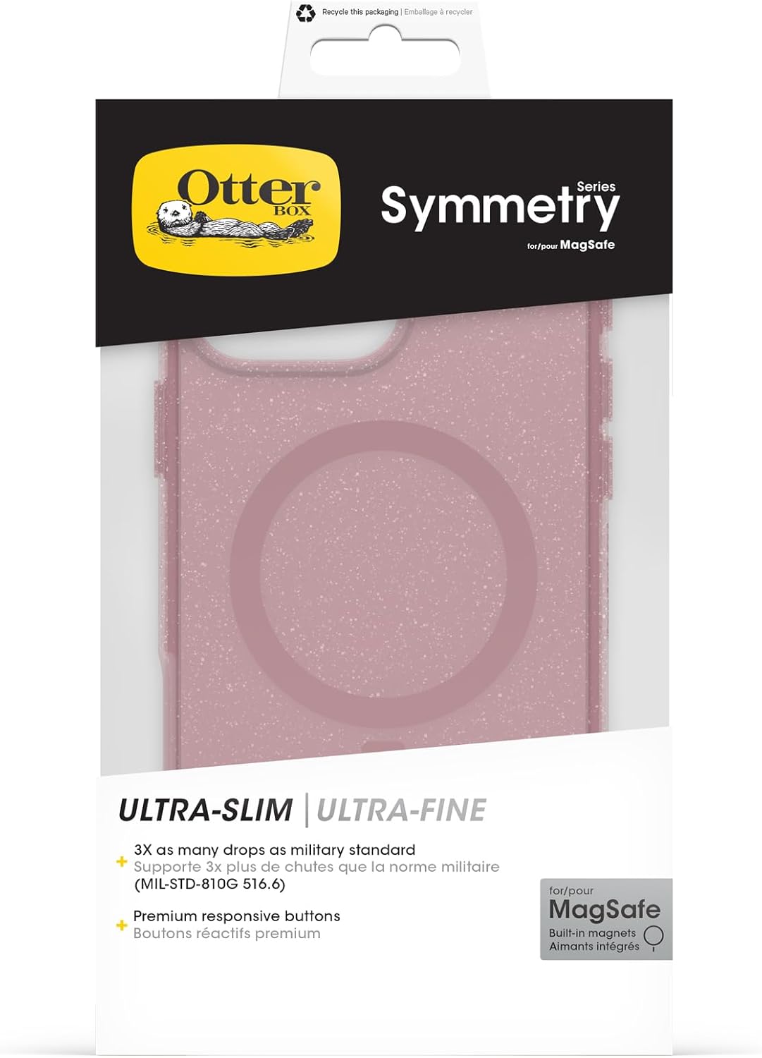 Otterbox iPhone 16 Pro Max Symmetry Clear Magsafe Case - Pink