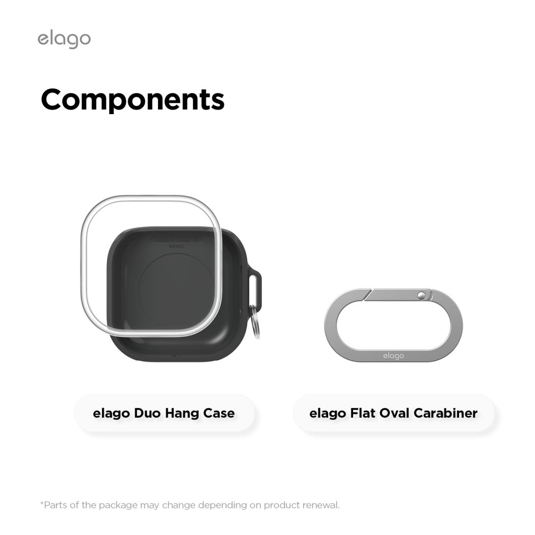Elago Duo Hang Case - Samsung Galaxy Buds 4 / 4 Pro / Clear Black