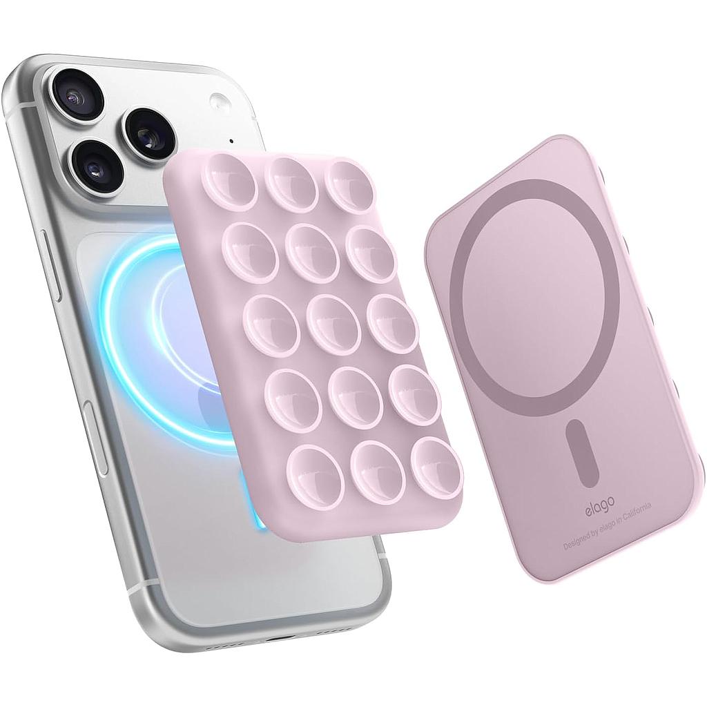 Elago Magnetic Suction Cup Mount - Light Lilac