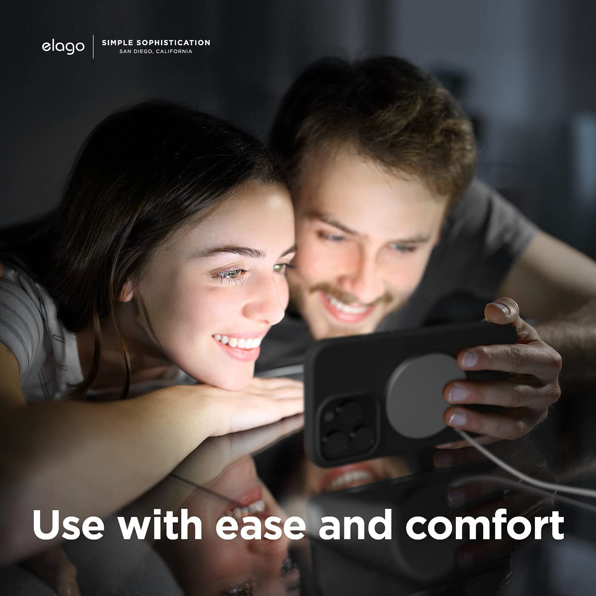 Elago Iphone 13 Pro Max  / Iphone 12 Pro Max Magsafe Soft Silicone Case - Black