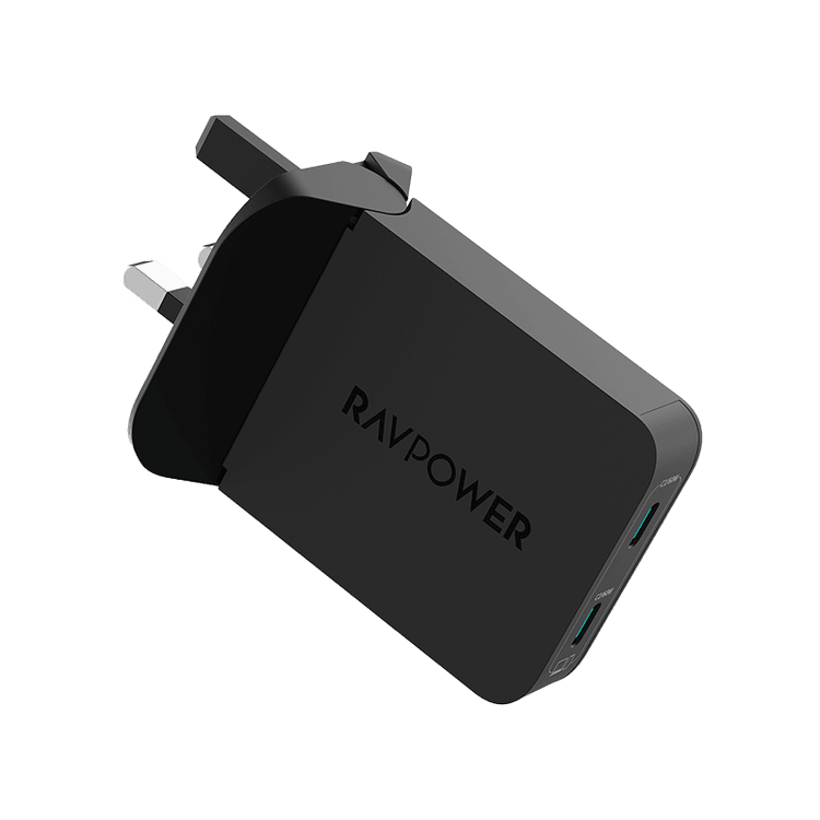 RavPower PD 60W USB-C Foldable Wall Charger - Black