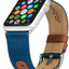 Evutec Apple Watch Band 45Mm/44Mm/42Mm/Ultra Northill - Blue/Saddle