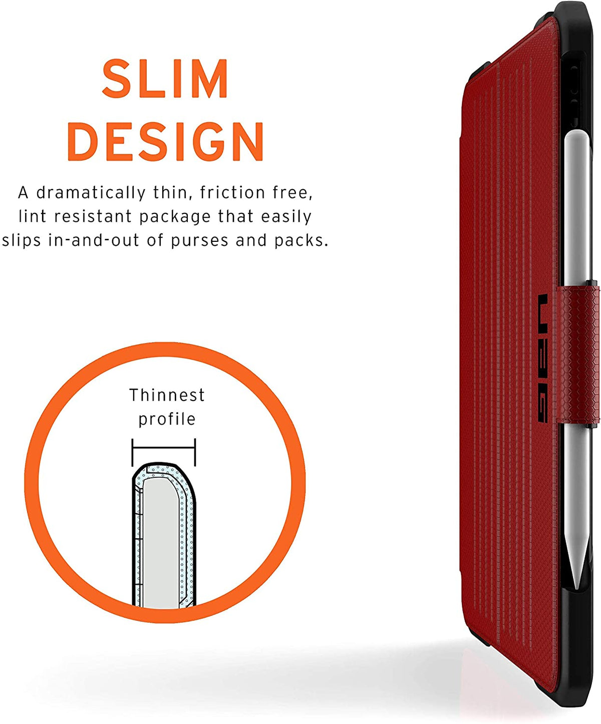 UAG Ipad Pro 12.9 (3Rd/4Th Gen) 2018 & 2020 Metropolis Case - Magma