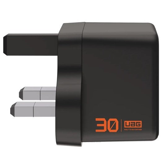 UAG Wall Charger  SRGE 30W 2Port UK Black - Black