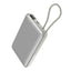 Lzel Magsafe Neurode Mag Power Bank With Built-in-Cable - 10000mAh / 20W / USB-C / Silver