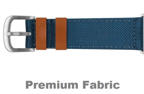 Evutec Apple Watch Band 45Mm/44Mm/42Mm/Ultra Northill - Blue/Saddle