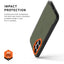 UAG Civilian With Magnet Case For Samsung Galaxy S26 Ultra - Olive Drab/Orange