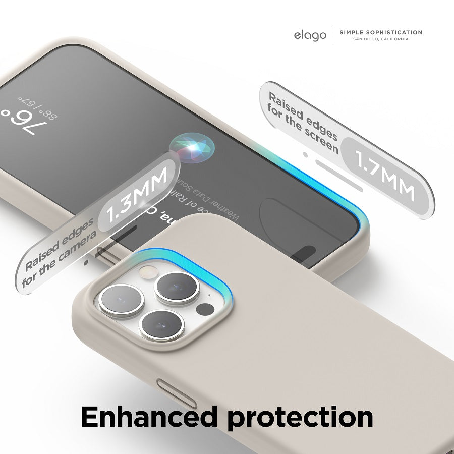 Elago Iphone 15 Pro Max Magsafe Silicone Case - Stone