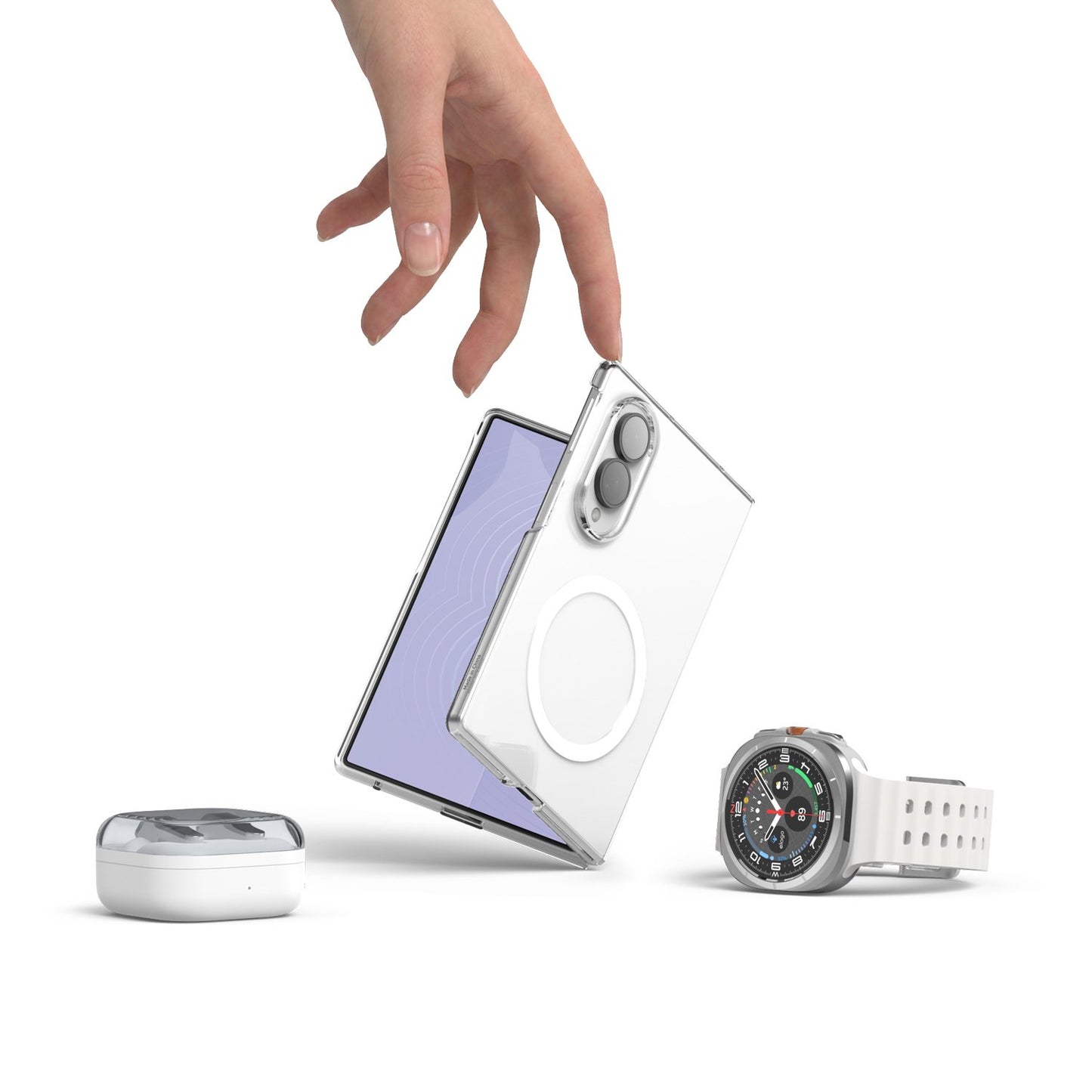 Elago Magnetic PC Case For Galaxy Z Fold 8 - Transparent